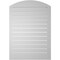 Ekena Millwork Arch Top Surface Mount PVC Gable Vent w/ 2"W x 2"P Brickmould Sill Frame, 28"W x 38"H GVPAR28X3803SN - alternate 4